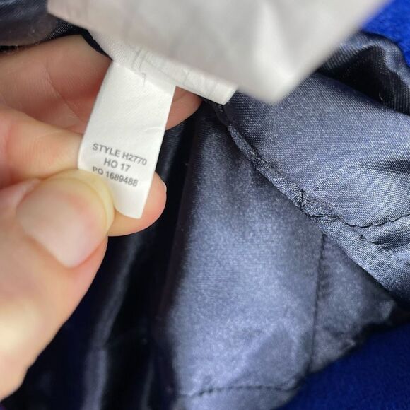 J Crew Stadium Lodge Italian Wool Pea Coat Cobalt Blue 2p H2770 Peacoat 2 petite - Picture 6 of 9